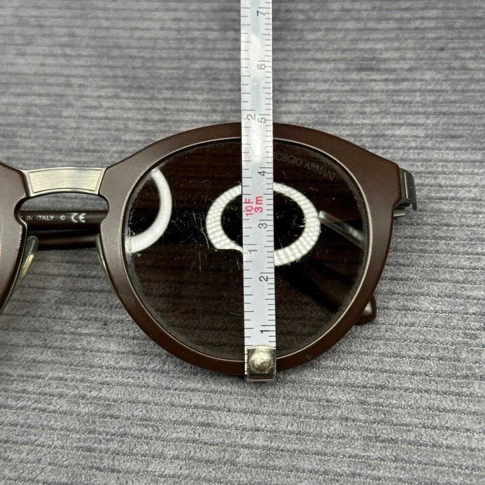 Giorgio Armani Brown Round Sunglasses AR 6009 3032/8E Made in Italy 49-23-135